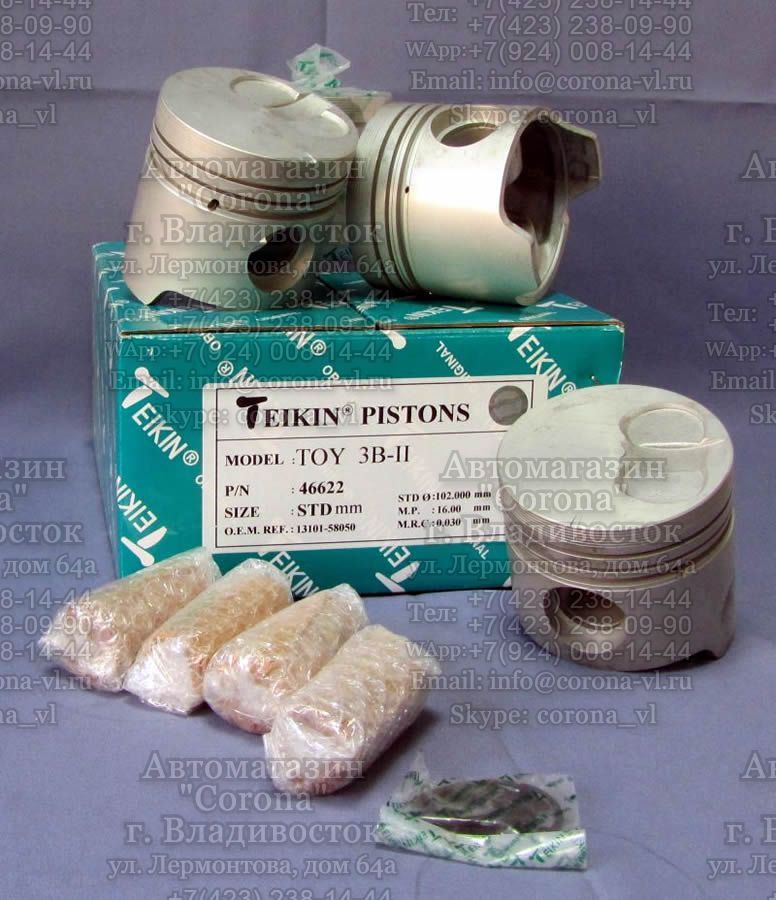 Поршни двигателя 3B-II TEIKIN 46622 13101-58050